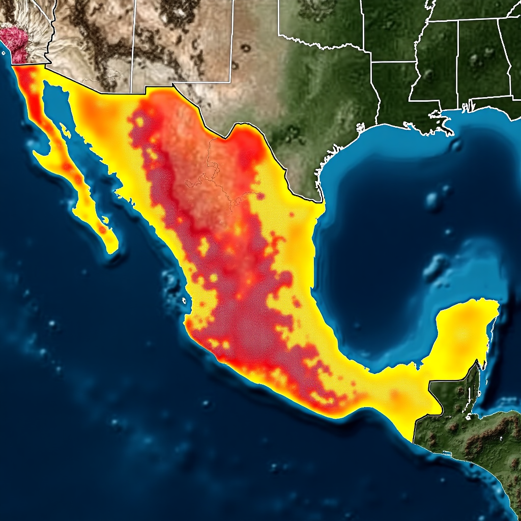 Mapa de regiones petroleras de México